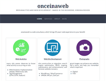 Tablet Screenshot of onceinaweb.com